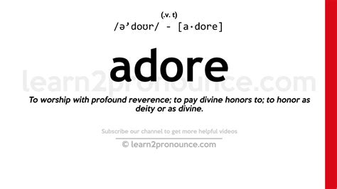 meaning of j'adore